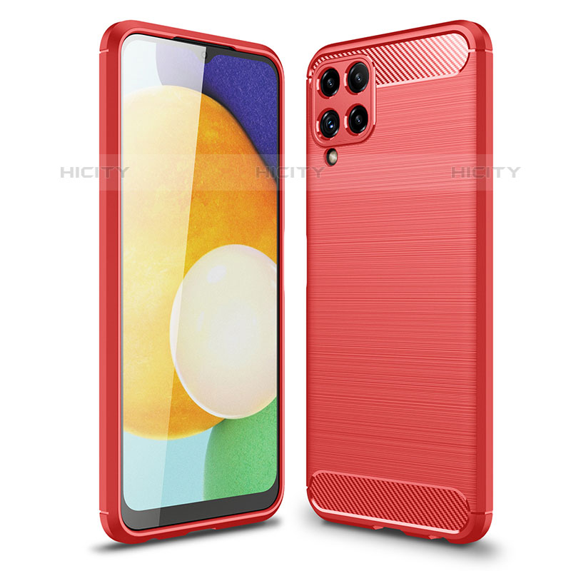 Funda Silicona Carcasa Goma Line para Samsung Galaxy M32 4G Rojo