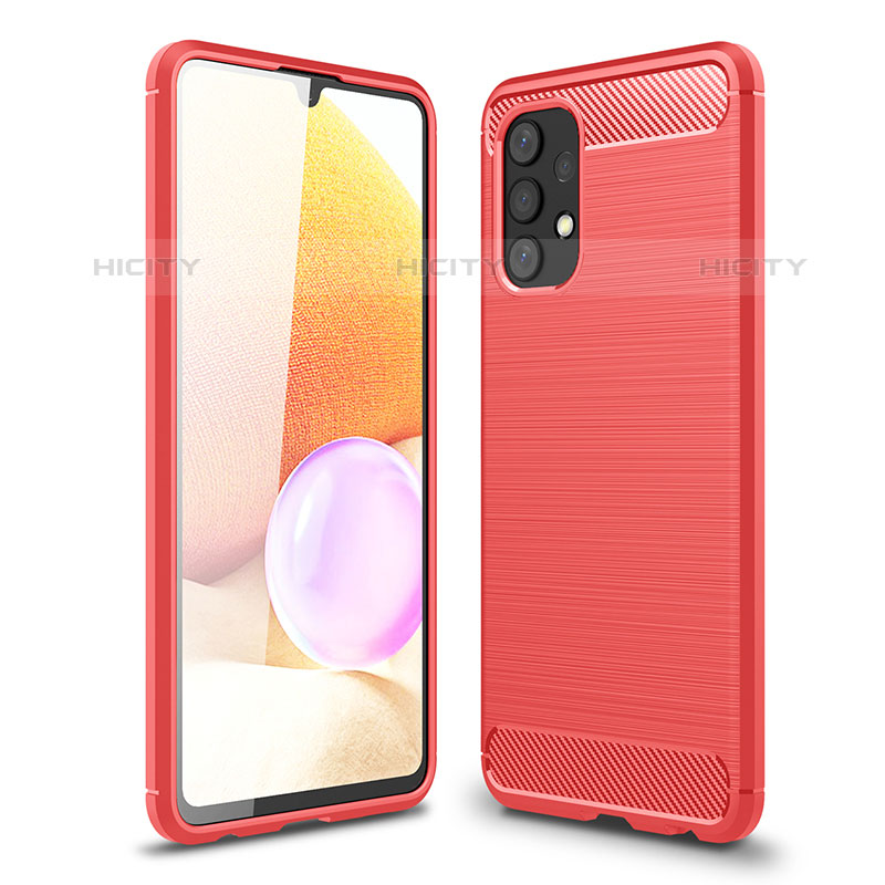 Funda Silicona Carcasa Goma Line para Samsung Galaxy M32 5G Rojo