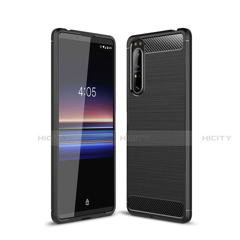 Funda Silicona Carcasa Goma Line para Sony Xperia 1 II Negro