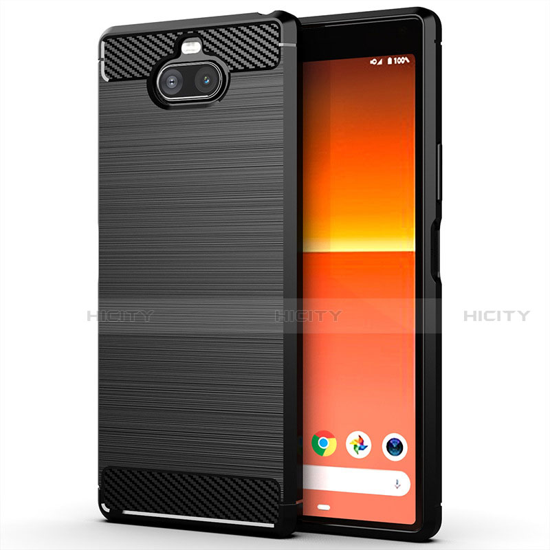 Funda Silicona Carcasa Goma Line para Sony Xperia 8 Negro