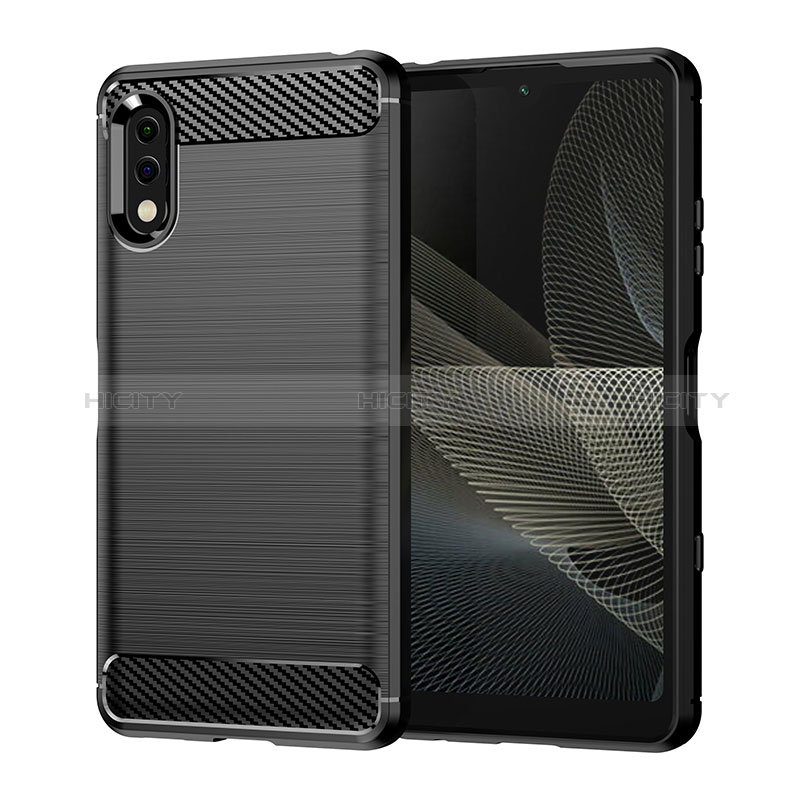 Funda Silicona Carcasa Goma Line para Sony Xperia Ace II Negro