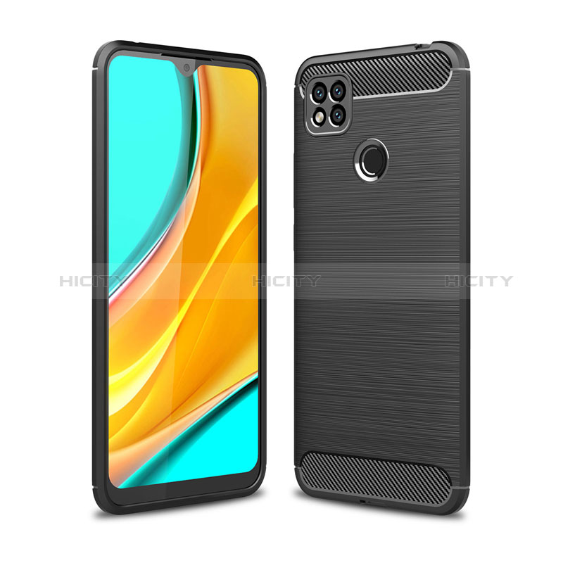 Funda Silicona Carcasa Goma Line para Xiaomi POCO C3 Negro