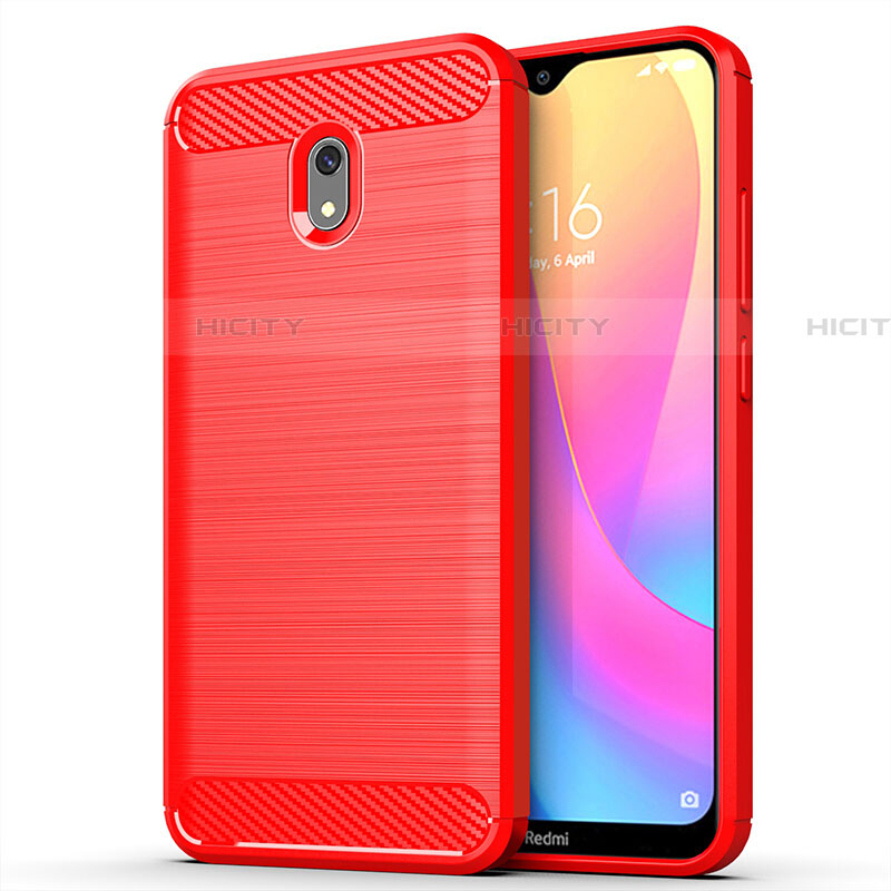 Funda Silicona Carcasa Goma Line para Xiaomi Redmi 8A Rojo