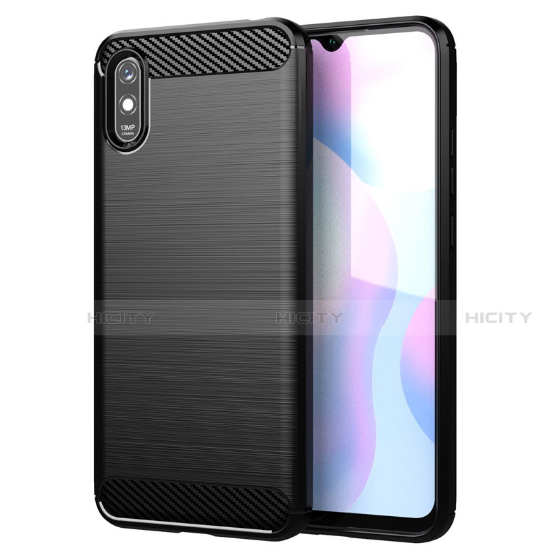 Funda Silicona Carcasa Goma Line para Xiaomi Redmi 9AT Negro