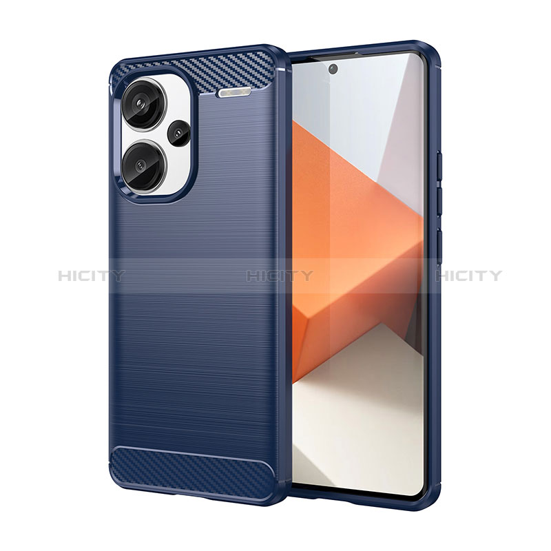 Funda Silicona Carcasa Goma Line para Xiaomi Redmi Note 13 Pro+ Plus 5G Azul