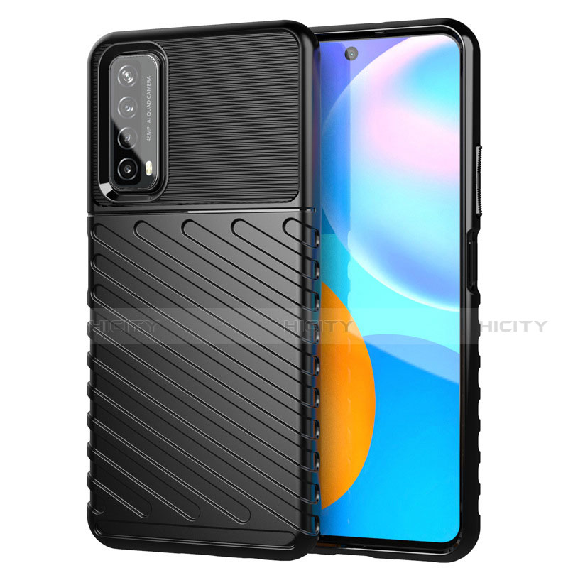 Funda Silicona Carcasa Goma Line S01 para Huawei P Smart (2021) Negro