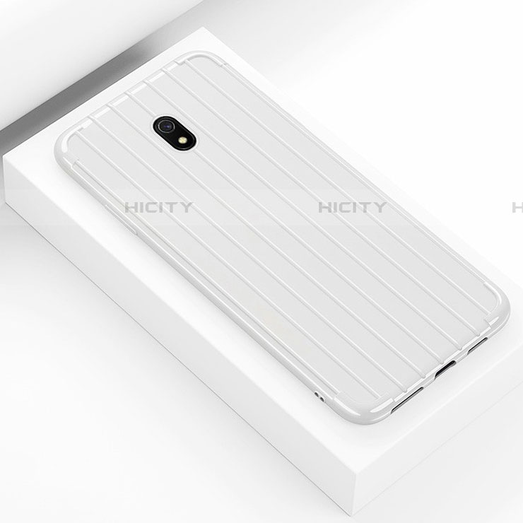 Funda Silicona Carcasa Goma Line S01 para Xiaomi Redmi 8A Blanco