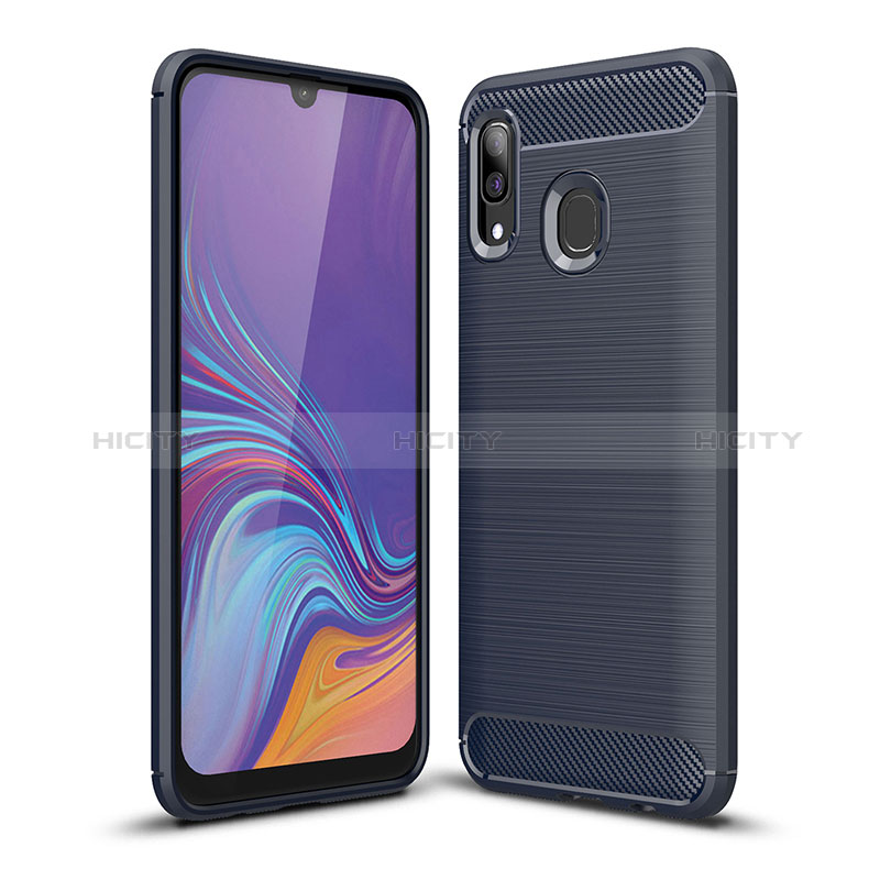 Funda Silicona Carcasa Goma Line WL1 para Samsung Galaxy A40 Azul