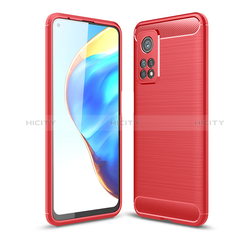 Funda Silicona Carcasa Goma Line WL1 para Xiaomi Mi 10T Pro 5G Rojo