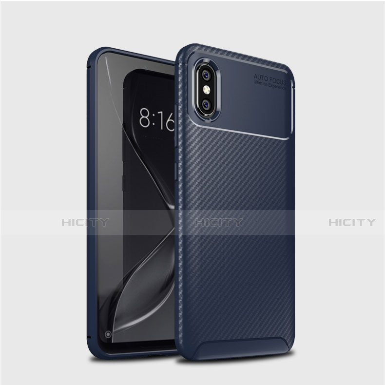 Funda Silicona Carcasa Goma Twill A01 para Xiaomi Mi 8 Azul