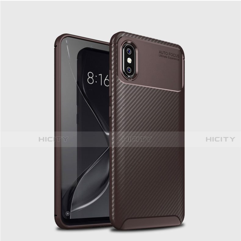 Funda Silicona Carcasa Goma Twill A01 para Xiaomi Mi 8 Marron