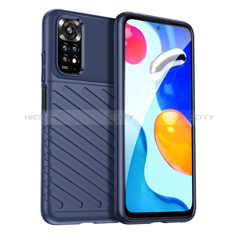 Funda Silicona Carcasa Goma Twill MF1 para Xiaomi Redmi Note 11 4G (2022) Azul