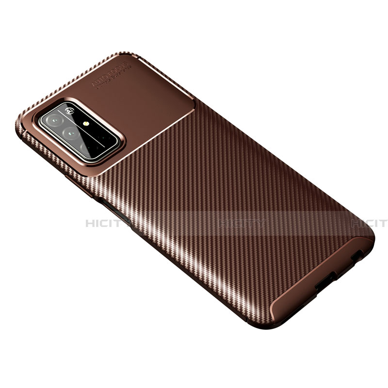 Funda Silicona Carcasa Goma Twill para Huawei Honor 30S Marron