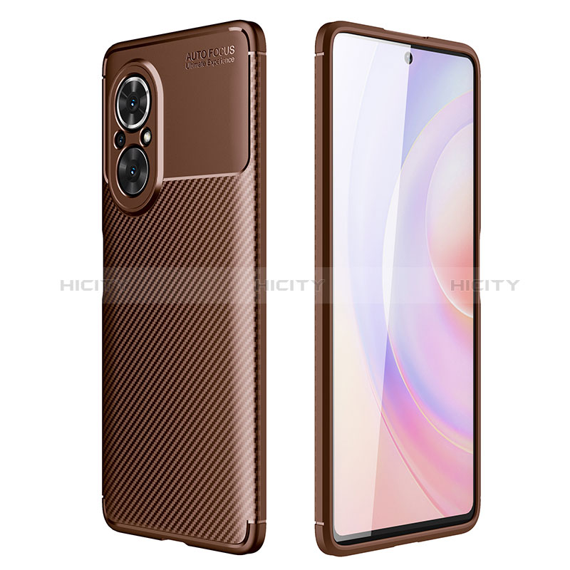 Funda Silicona Carcasa Goma Twill para Huawei Honor 50 SE 5G Marron