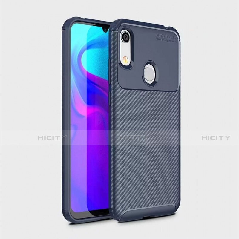 Funda Silicona Carcasa Goma Twill para Huawei Honor 8A Azul