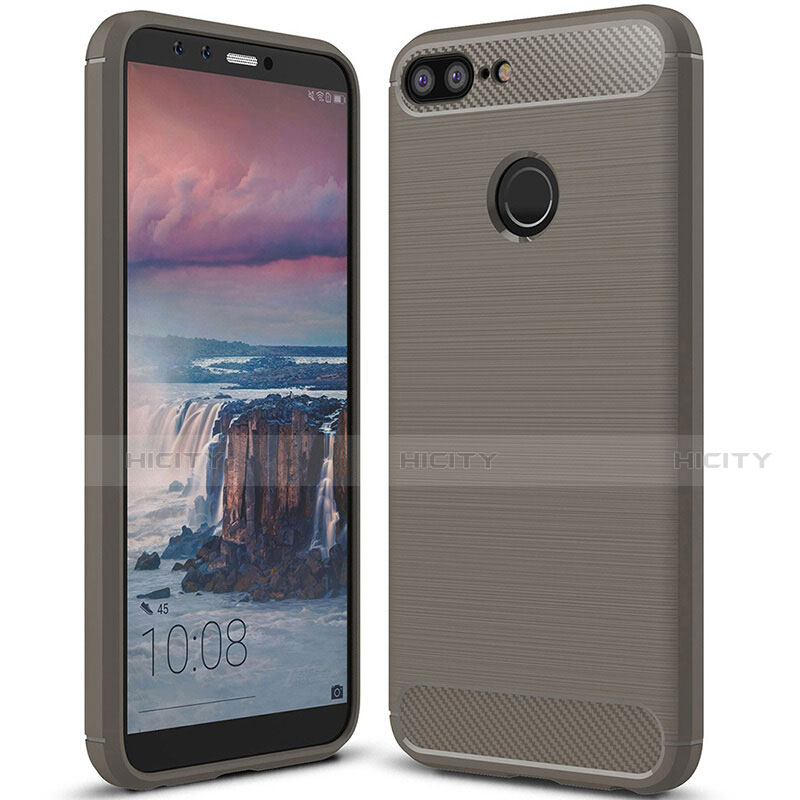 Funda Silicona Carcasa Goma Twill para Huawei Honor 9 Lite Gris