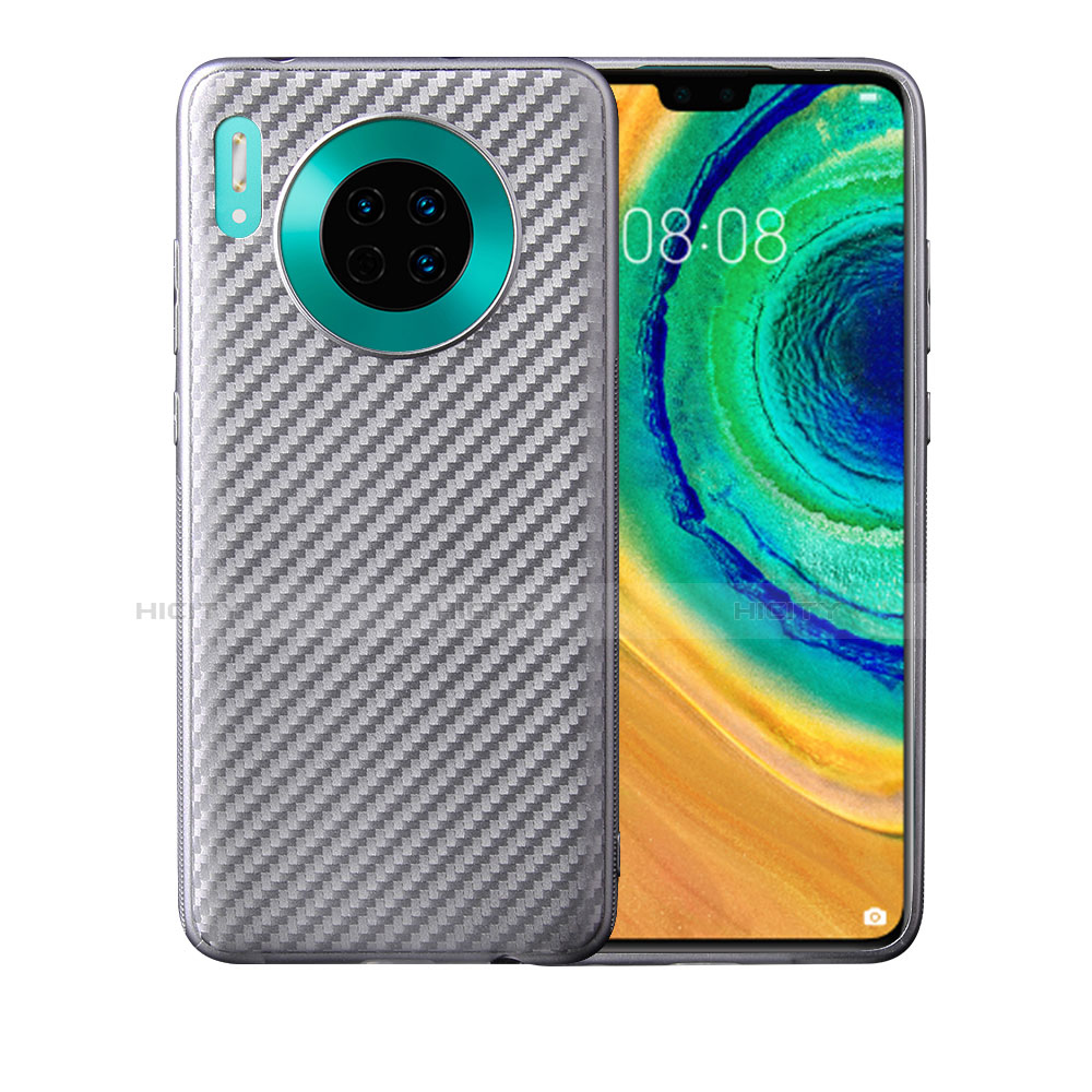 Funda Silicona Carcasa Goma Twill para Huawei Mate 30 5G Plata