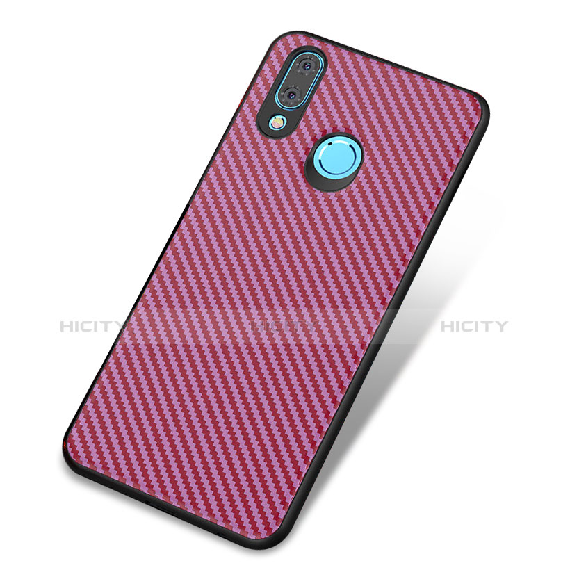 Funda Silicona Carcasa Goma Twill para Huawei Nova 3 Morado