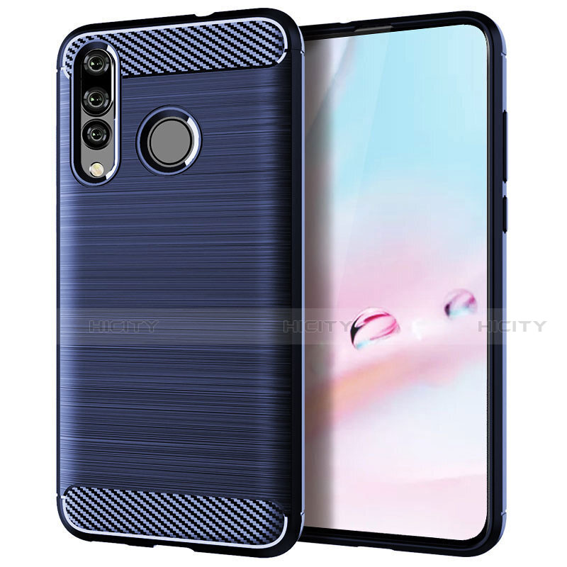 Funda Silicona Carcasa Goma Twill para Huawei Nova 4e Azul