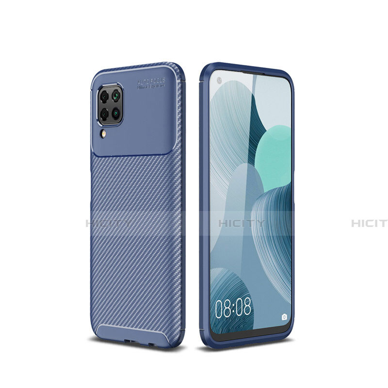 Funda Silicona Carcasa Goma Twill para Huawei Nova 7i Azul