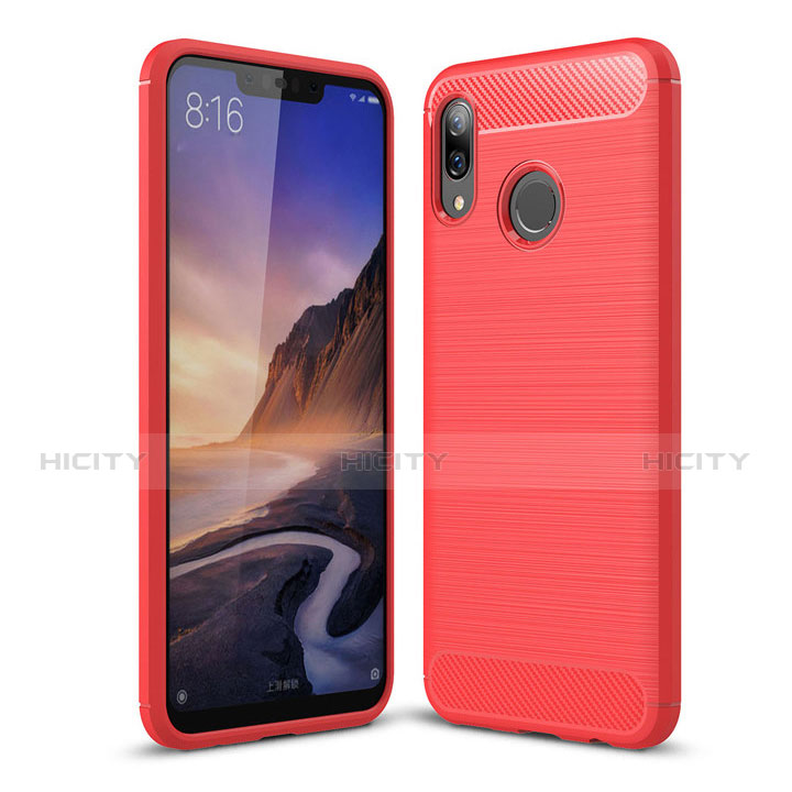 Funda Silicona Carcasa Goma Twill para Huawei P Smart+ Plus Rojo