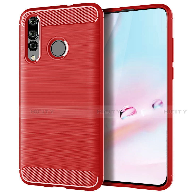 Funda Silicona Carcasa Goma Twill para Huawei P30 Lite New Edition Rojo