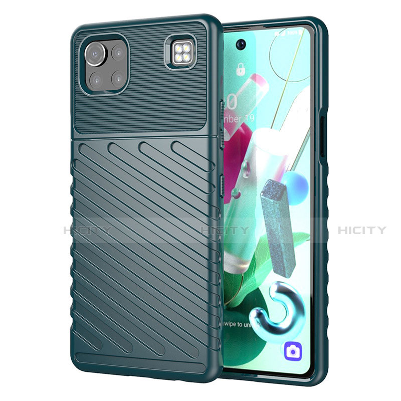 Funda Silicona Carcasa Goma Twill para LG K92 5G Verde Noche