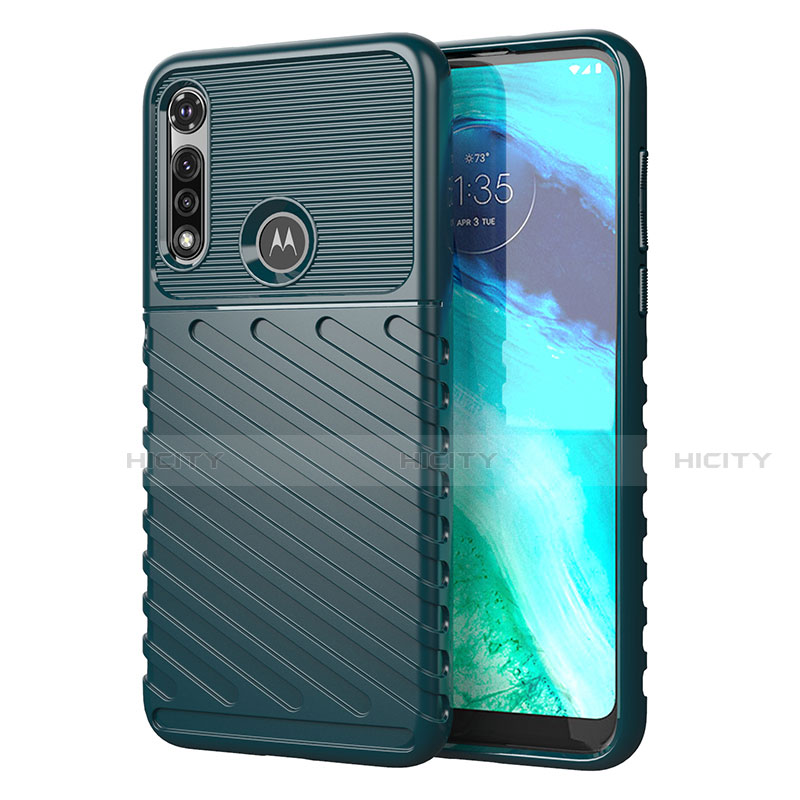 Funda Silicona Carcasa Goma Twill para Motorola Moto G Fast Verde