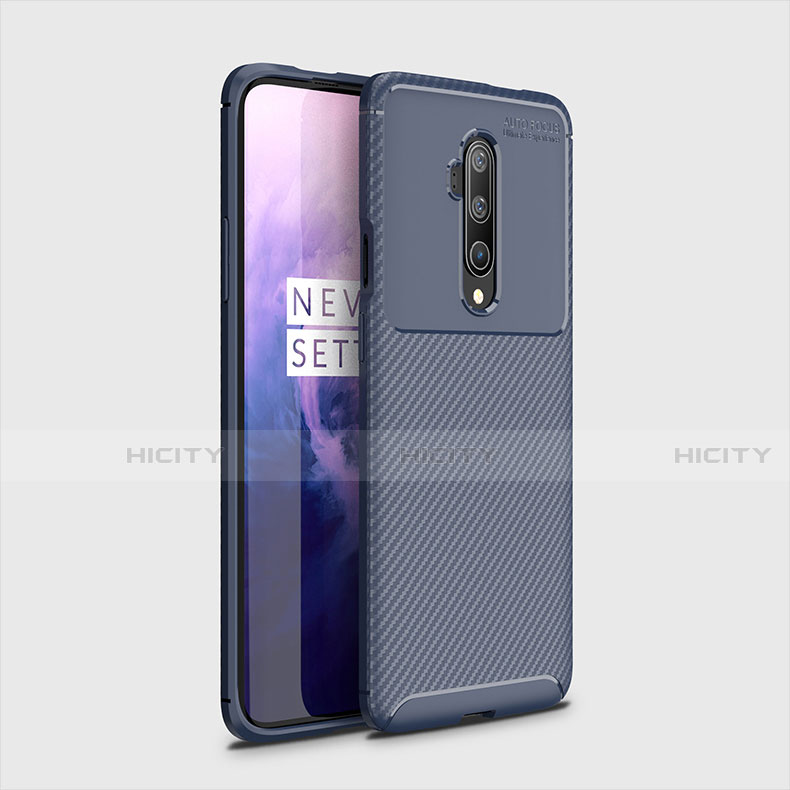 Funda Silicona Carcasa Goma Twill para OnePlus 7T Pro 5G Azul