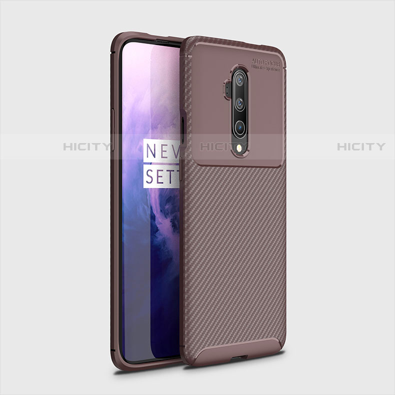 Funda Silicona Carcasa Goma Twill para OnePlus 7T Pro Marron