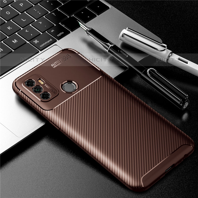 Funda Silicona Carcasa Goma Twill para Oppo A11s Marron