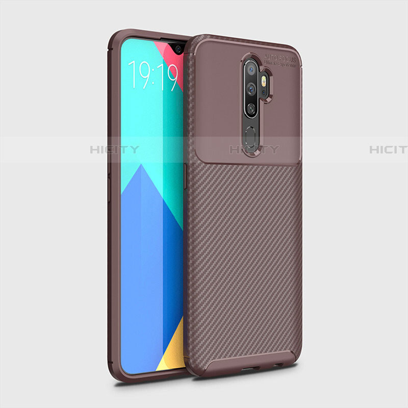 Funda Silicona Carcasa Goma Twill para Oppo A11X Marron