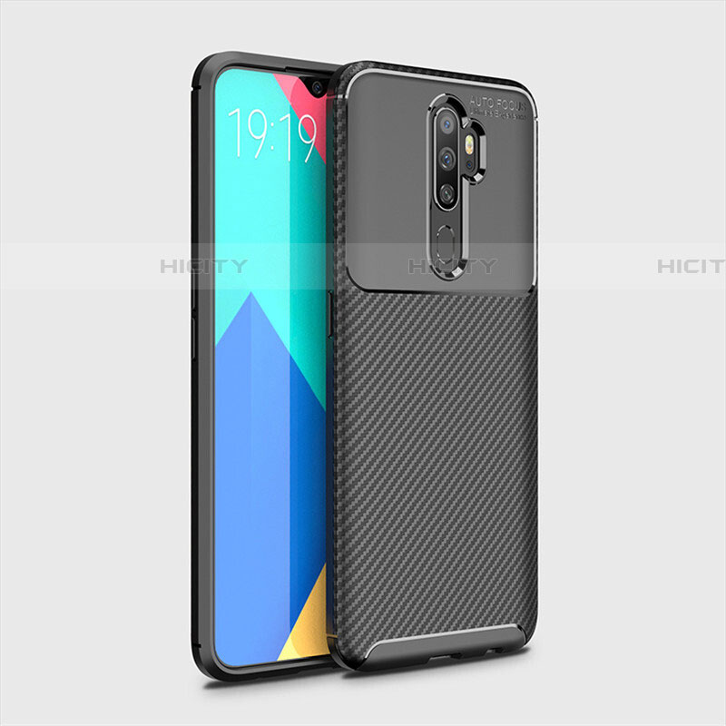 Funda Silicona Carcasa Goma Twill para Oppo A9 (2020) Negro