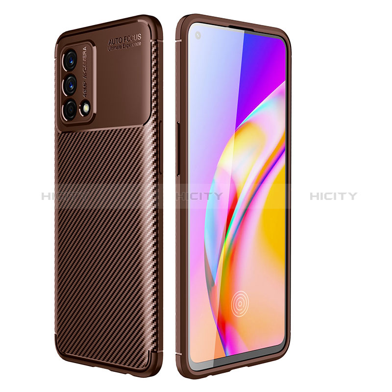 Funda Silicona Carcasa Goma Twill para Oppo A95 4G Marron