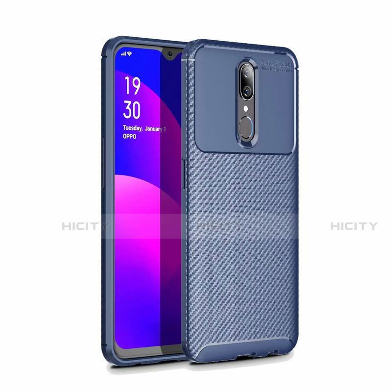 Funda Silicona Carcasa Goma Twill para Oppo A9X Azul