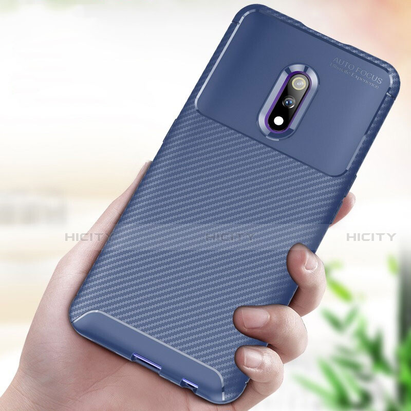 Funda Silicona Carcasa Goma Twill para Oppo K3 Azul