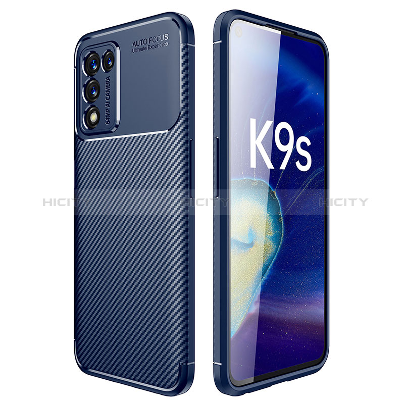 Funda Silicona Carcasa Goma Twill para Oppo K9S 5G Azul