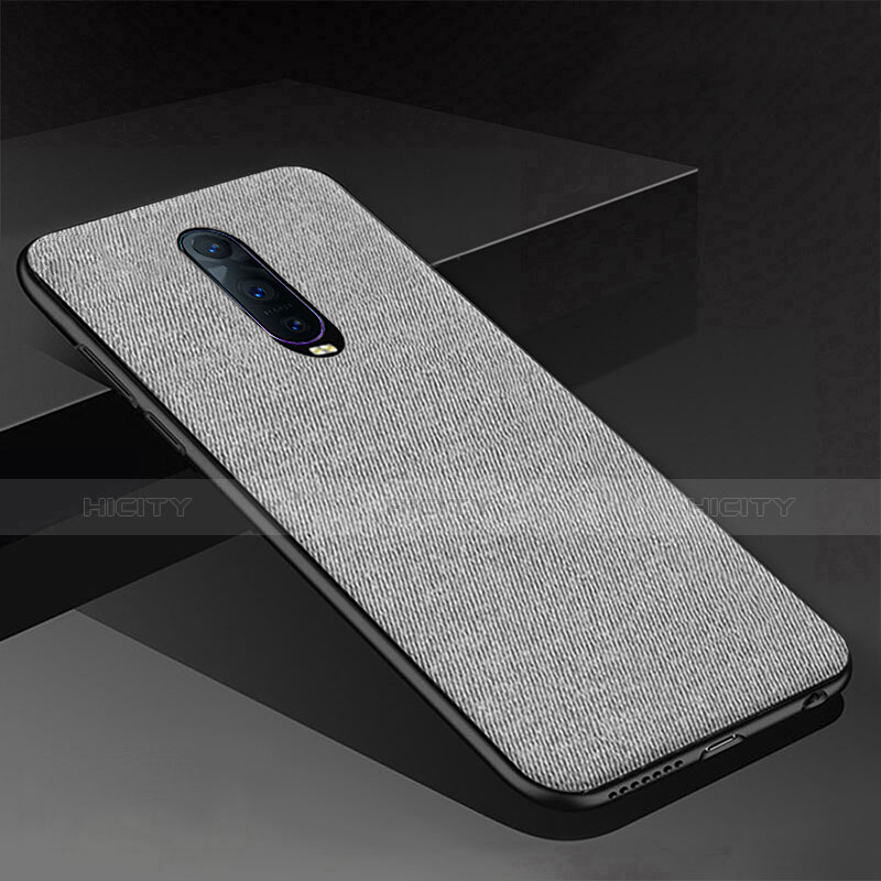 Funda Silicona Carcasa Goma Twill para Oppo R17 Pro Gris