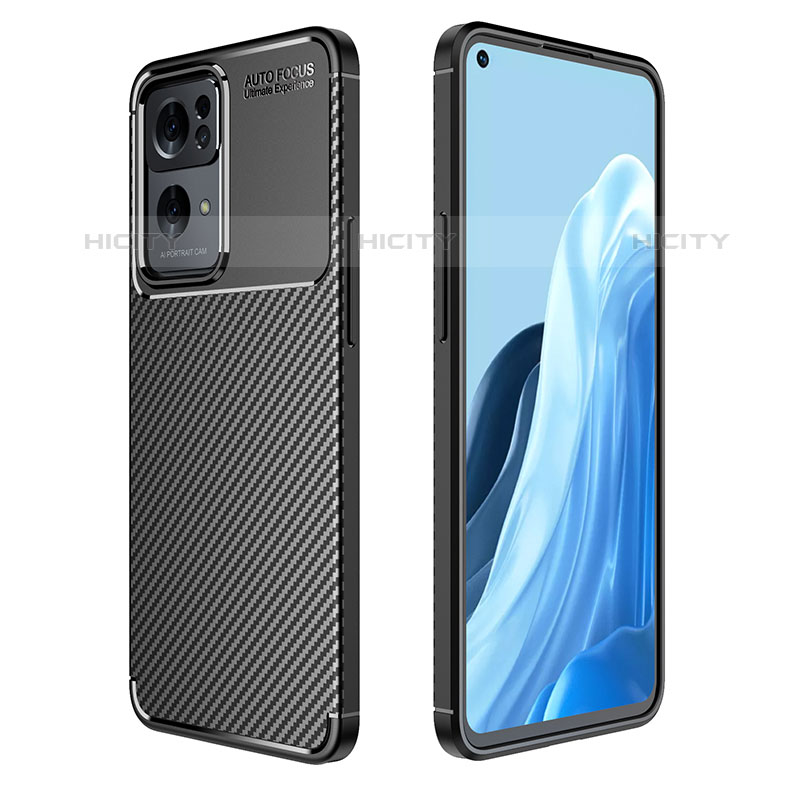 Funda Silicona Carcasa Goma Twill para Oppo Reno7 Pro 5G Negro