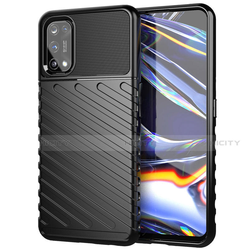 Funda Silicona Carcasa Goma Twill para Realme 7 Pro Negro