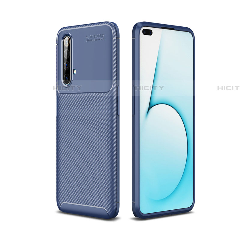 Funda Silicona Carcasa Goma Twill para Realme X50t 5G Azul