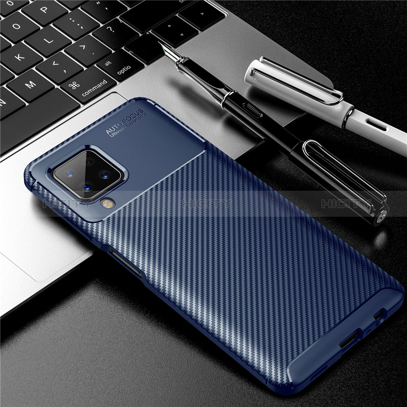 Funda Silicona Carcasa Goma Twill para Samsung Galaxy A12 5G Azul