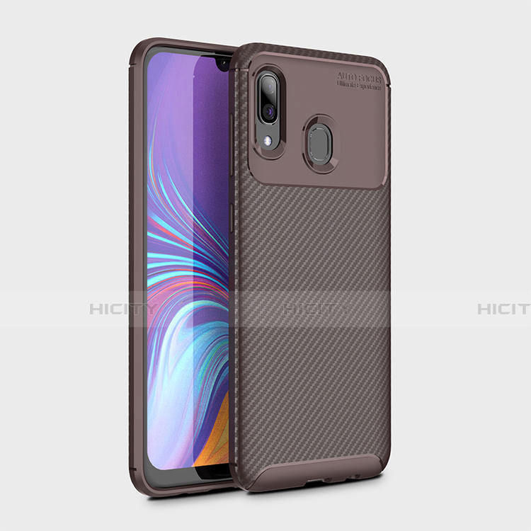 Funda Silicona Carcasa Goma Twill para Samsung Galaxy A30 Marron