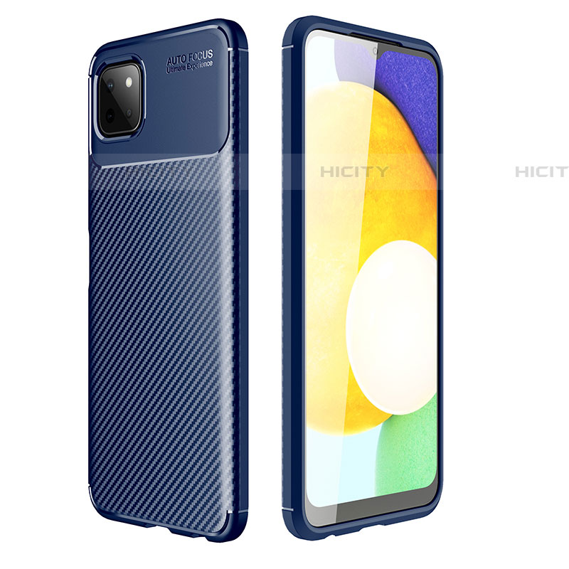 Funda Silicona Carcasa Goma Twill para Samsung Galaxy F42 5G Azul