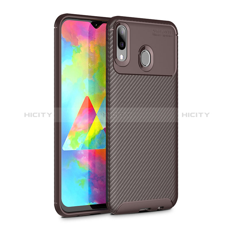 Funda Silicona Carcasa Goma Twill para Samsung Galaxy M20 Marron