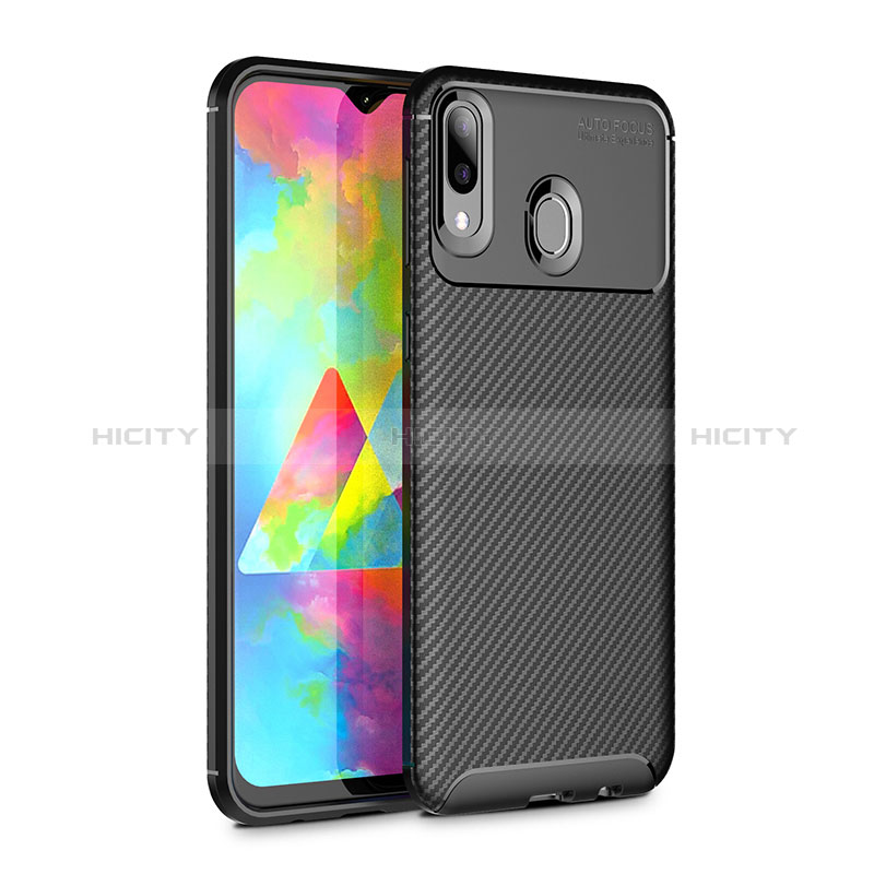 Funda Silicona Carcasa Goma Twill para Samsung Galaxy M20 Negro