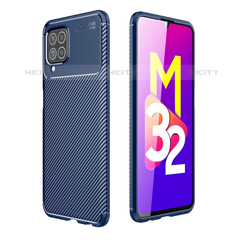 Funda Silicona Carcasa Goma Twill para Samsung Galaxy M32 4G Azul