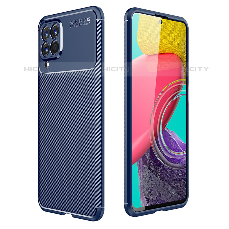 Funda Silicona Carcasa Goma Twill para Samsung Galaxy M53 5G Azul