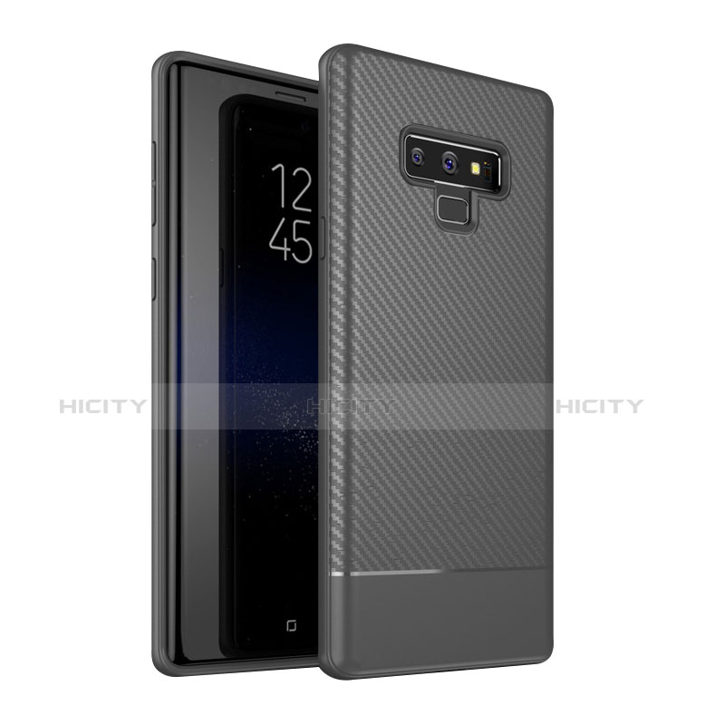 Funda Silicona Carcasa Goma Twill para Samsung Galaxy Note 9 Gris