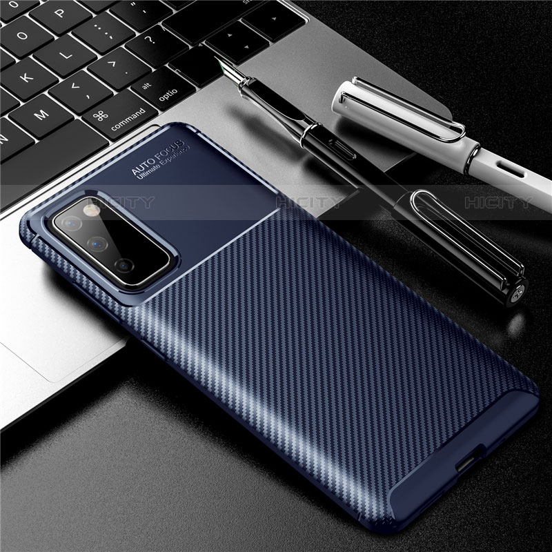 Funda Silicona Carcasa Goma Twill para Samsung Galaxy S20 Lite 5G Azul